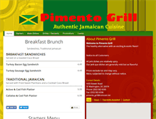 Tablet Screenshot of pimento-grill.com